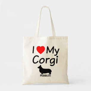 Bolso De Tela Me Encanta Mi Perro Corgi