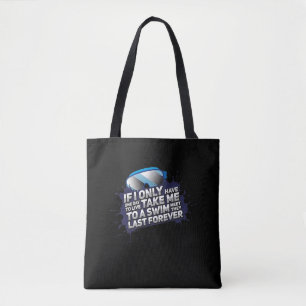 Bolso De Tela Me Encanta Nadar Llevarme A Una Reunión De Baño Y