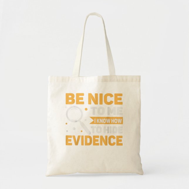 Bolso De Tela Me Encanta Saber Esconder Evidencias Forenses (Frente)