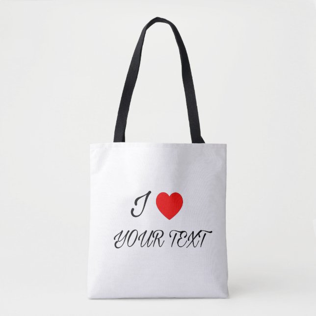 Bolso De Tela Me encanta tu texto (Anverso)