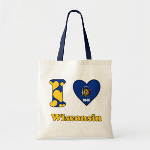 Bolso De Tela Me encanta Wisconsin