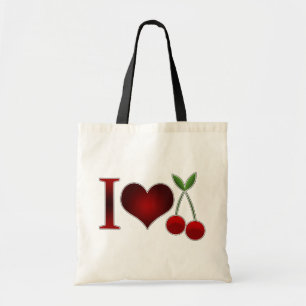 Bolso De Tela Me encantan las cerezas