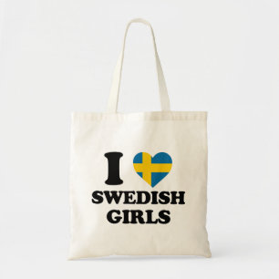 Bolso De Tela Me encantan los Chicas suecos