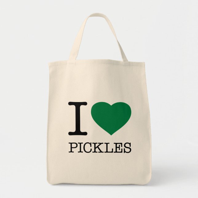 BOLSO DE TELA ME ENCANTAN LOS PICKLES (Frente)