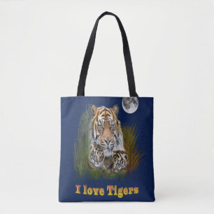 Bolso De Tela Me encantan los Tigres