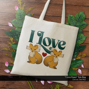 Bolso De Tela Me encantan los zorros.