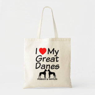 Bolso De Tela Me Encantan Mis Dos Grandes Perros De Dane