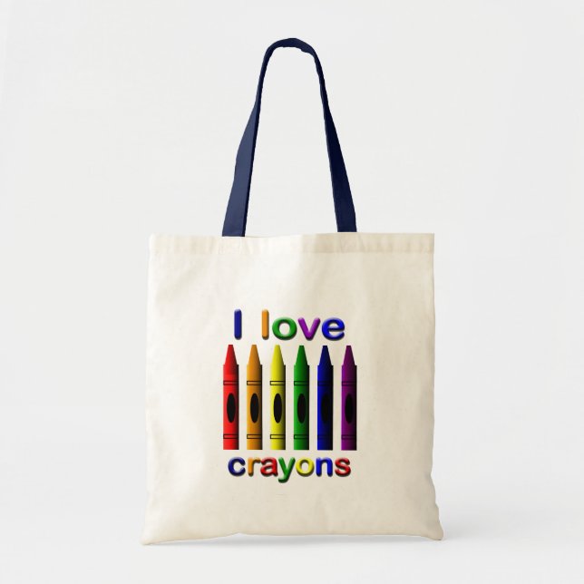 Bolso De Tela Me Encanto Crayons Tote Bag (Frente)