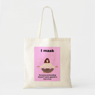 Bolso De Tela Me enmascaro porque me tocan