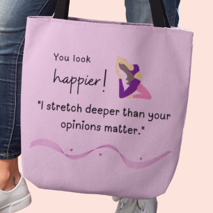 Bolso De Tela "Me estiro más profundo de lo que importan tus opi
