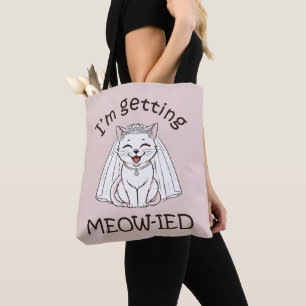 Bolso De Tela ¡Me estoy casando con un gato!