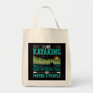 Bolso De Tela Me Gusta El Kayak Más Que La Gente