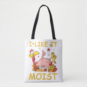 Bolso De Tela Me Gusta La Cena De Thanksgiv Que Es Más Graciosa