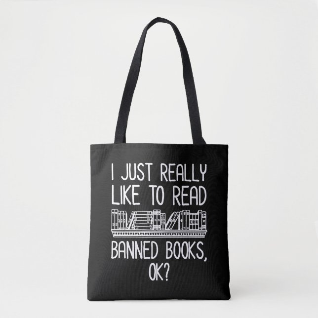 Bolso De Tela Me Gusta Leer Libros Prohibidos, ¿De Acuerdo? (Anverso)