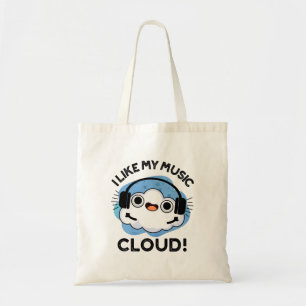 Bolso De Tela Me Gusta Mi Pun Del Clima Funny De La Nube De La M