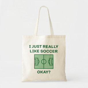 Bolso De Tela Me Gusta Mucho El Fútbol Vale