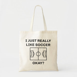 Bolso De Tela Me Gusta Mucho El Fútbol Vale