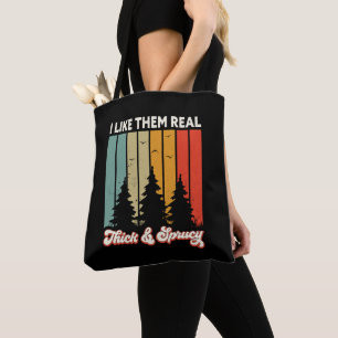 Bolso De Tela Me gustan las navidades de los árboles retro muy g