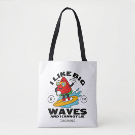 Bolso De Tela Me gustan las olas grandes y no puedo mentir