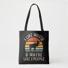 Bolso De Tela Me gustan los alces y tal vez me gusten 3 personas