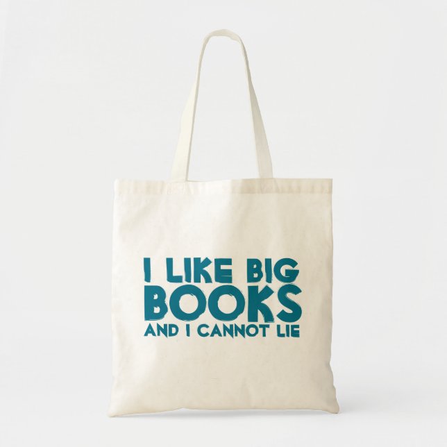 Bolso De Tela Me Gustan Los Grandes Libros (Frente)
