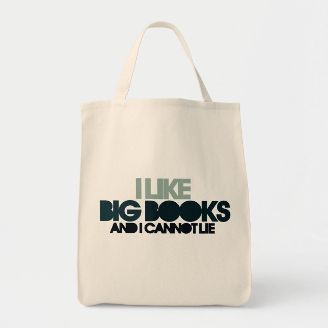 Bolso De Tela Me Gustan Los Grandes Libros (Frente)