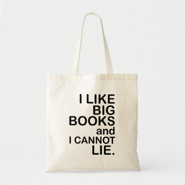 Bolso De Tela Me Gustan Los Grandes Libros.  (Frente)