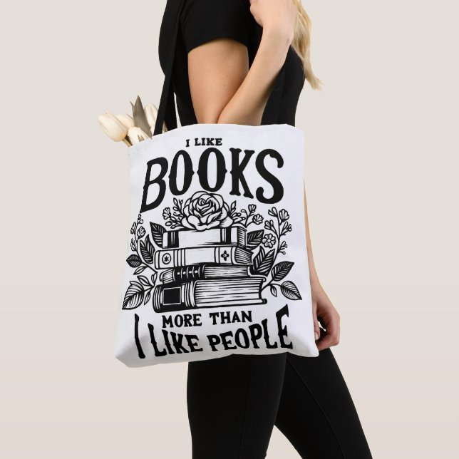 Bolso De Tela Me Gustan Los Libros (Detalle)