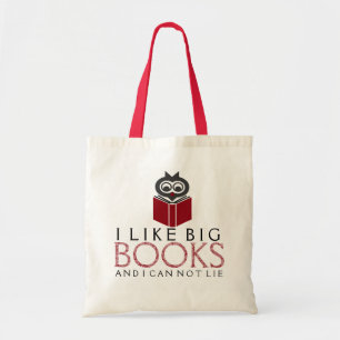 Bolso De Tela Me gustan los libros grandes con búho lindo