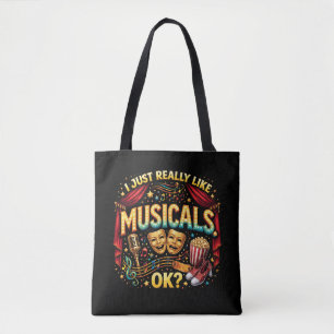 Bolso De Tela Me Gustan Mucho Los Musicales, ¿Vale?