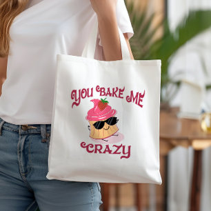 Bolso De Tela Me Hace Crazy Strawberry Cupcake Gafas de sol