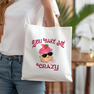 Bolso De Tela Me Hace Crazy Strawberry Cupcake Gafas de sol