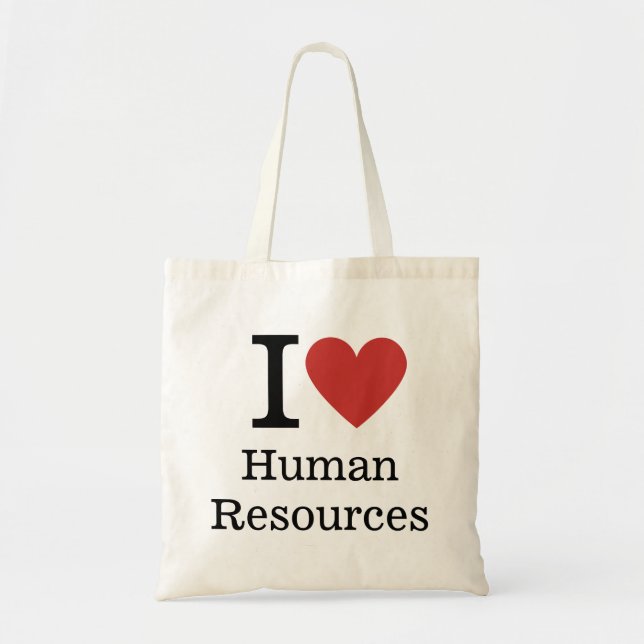 Bolso De Tela Me ❤️ HR - Recursos Humanos (Frente)