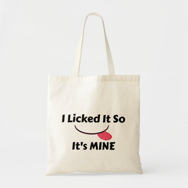 Bolso De Tela Me lo tocó así que es mío (Frente)