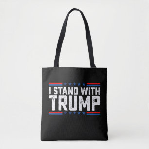 Bolso De Tela Me mantengo con Trump elección presidencial Vintag
