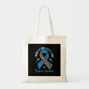 Bolso De Tela Me Pongo Azul Por Alguien Que Amo La Diabetes Tipo