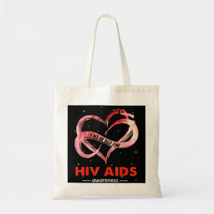 Bolso De Tela Me Pongo Rojo Por Concienciación Sobre El SIDA Por