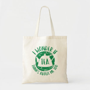 Bolso De Tela Me Pregunto Si El Té También Piensa En Mí
