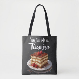 Bolso De Tela Me tenías en Tiramisu - Impresión de comida divert