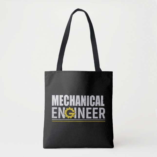 Bolso De Tela Mechanical Engineering Funny Engineer (Anverso)