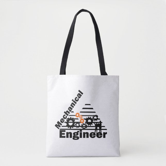 Bolso De Tela Mechanical Engineering Funny Engineer (Anverso)