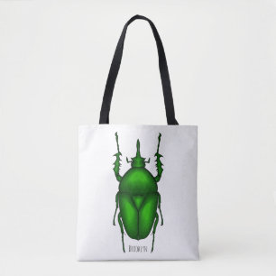 Bolso De Tela Mecynorhina torquata personalizado ilustracion