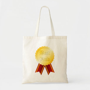 Bolso De Tela Medalla Cinta Mejor Papá Día del Padre
