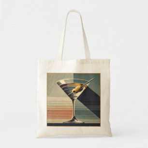 Bolso De Tela Media Century Moderno 2 Olive Martini Cocktail Hou