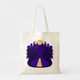 Bolso De Tela Medianoche a la luz de la luna