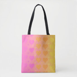 Bolso De Tela medias de corazón con gradiente