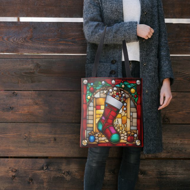 Bolso De Tela Medias Rojas de Vidrio Falso (Subido por el creador)