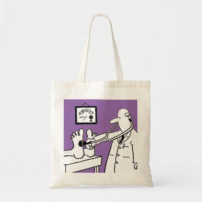 Bolso De Tela Médica con pies de comprobación de estetioscopio (Frente)