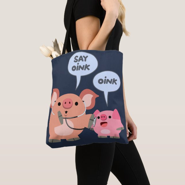 Bolso De Tela Médica de cerdo Personalizado y paciente (Detalle)