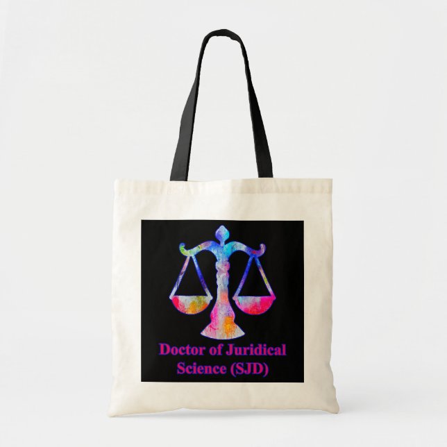 Bolso De Tela Médica de Ciencias Jurídicas SJD Estudios de Derec (Frente)